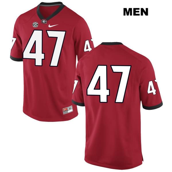 Georgia Bulldogs Men's Daniel Harper #47 NCAA No Name Authentic Red Nike Stitched College Football Jersey BWC2356UY